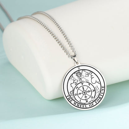 Round Tarot Card Necklace | Major Arcana Amulet Pendants | Apollo Tarot