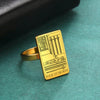 Gold Tarot Ring | Suit Of Swords Rider-Waite-Smith Cards | Apollo Tarot