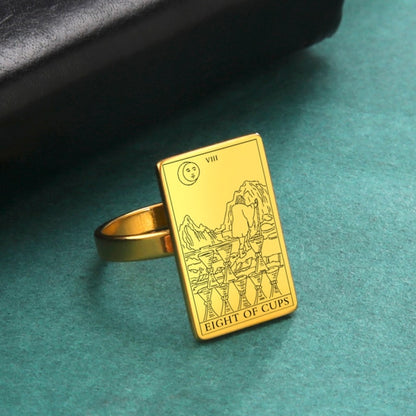 Gold Tarot Ring | Suit Of Cups Rider-Waite-Smith Cards