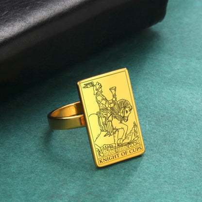 Gold Tarot Ring | Suit Of Cups Rider-Waite-Smith Cards