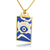 🧿 Evil Eye Necklace | Hamsa Hand Charm | Tarot Card Shaped Pendants