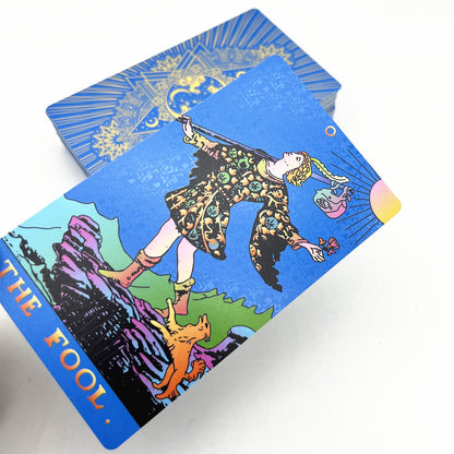 Colorful Tarot Deck In Premium Witchy Gift Box | Premium PVC Cards With English Guidebook For Beginners In Divination | Apollo Tarot Shop