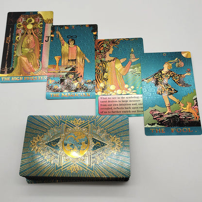 Colorful Tarot Deck In Premium Witchy Gift Box | Premium PVC Cards With English Guidebook For Beginners In Divination | Apollo Tarot Shop