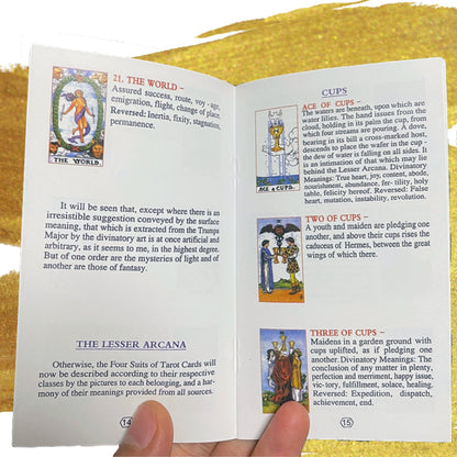 Gold Foil Tarot Cards Deck In Economic Tuck Box With Colored English Guidebook For Beginners | RWS-Inspired Premium Plastic Card Divination Gift Set | Apollo Tarot Shop