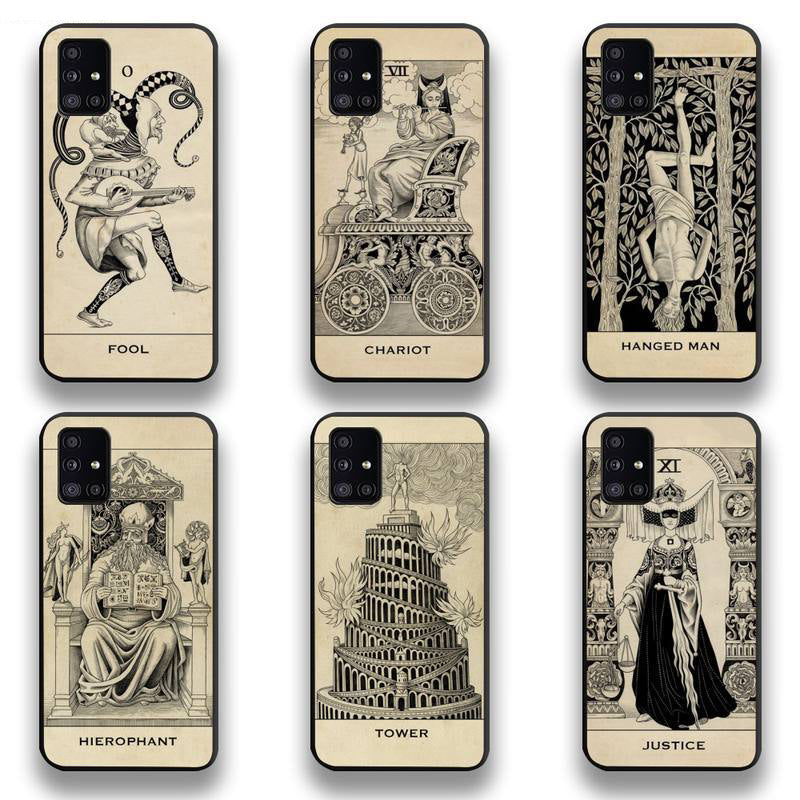 Tarot Phone Case | Major Arcana Tarot Card Flexi Cover | Samsung Galaxy A20, A10, A21, A30, A01, A31, A11