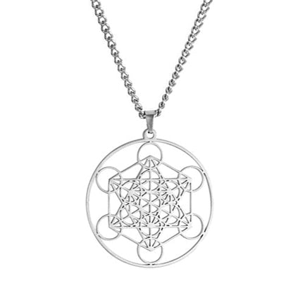 Archangel Metatron Sigil Necklace | Sacred Geometry Angel Seal Pendant | Solomon Spiritual Jewelry | Apollo Tarot Shop