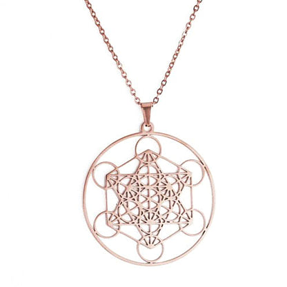 Archangel Metatron Sigil Necklace | Sacred Geometry Angel Seal Pendant | Solomon Spiritual Jewelry | Apollo Tarot Shop