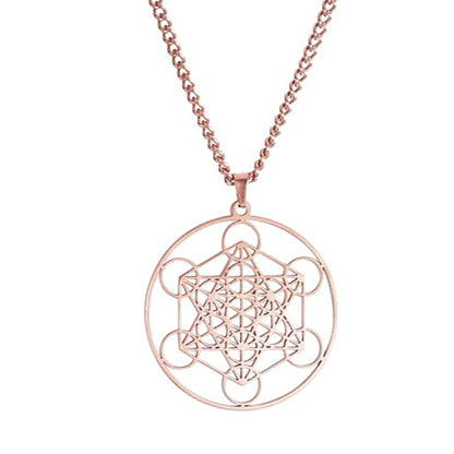 Archangel Metatron Sigil Necklace | Sacred Geometry Angel Seal Pendant | Solomon Spiritual Jewelry | Apollo Tarot Shop