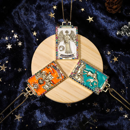 Enamel Tarot Cards Necklace | Apollo Tarot