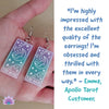 Load image into Gallery viewer, The Moon Tarot Card Resin Earrings