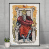 Watercolor Of The Emperor Tarot Card | Framed Fine-Art Print | Apollo Tarot