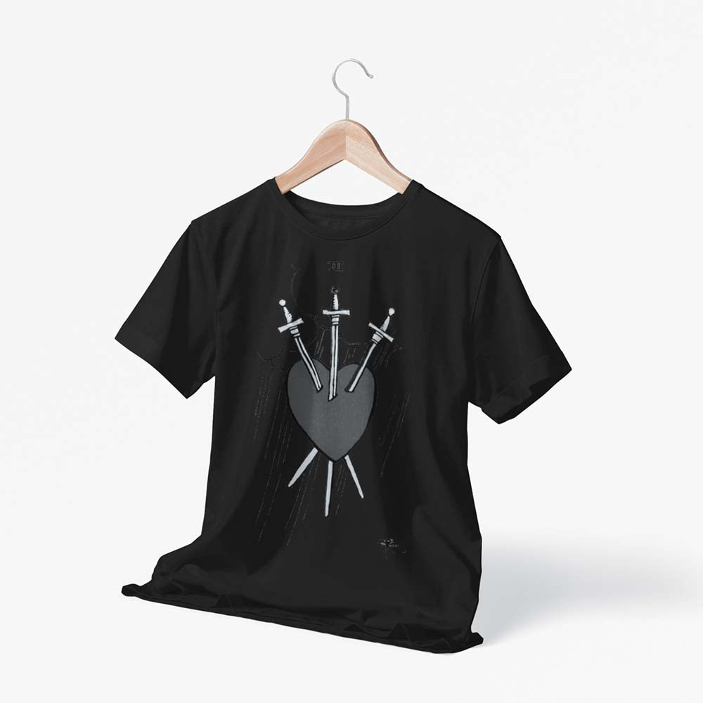 Three of Swords T-Shirt | Unisex Tarot Card Tee | Apollo Tarot