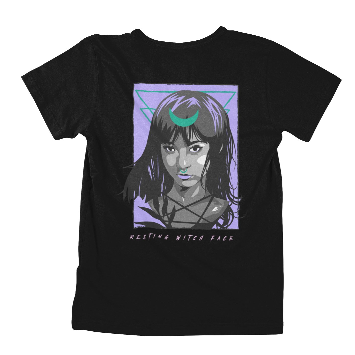 Resting Witch Face Tee Shirt | 100% Cotton Custom T-Shirt | Apollo Tarot Shop