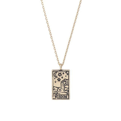 Tarot Necklace | Vintage Tarot Card Pendant | Apollo Tarot