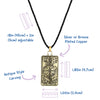 Load image into Gallery viewer, Tarot Card Necklace | Wheel Of Fortune Pendant | Men&#39;s Necklace