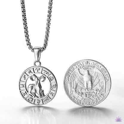 Zodiac Sign Necklace | 12 Constellation Pendants For Spiritual Men & Women | Silver & Gold-Plated Astrology Jewelry | Apollo Tarot Shop