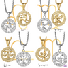 Load image into Gallery viewer, Zodiac Sign Necklace | 12 Constellation Pendants For Spiritual Men &amp; Women | Silver &amp; Gold-Plated Astrology Jewelry